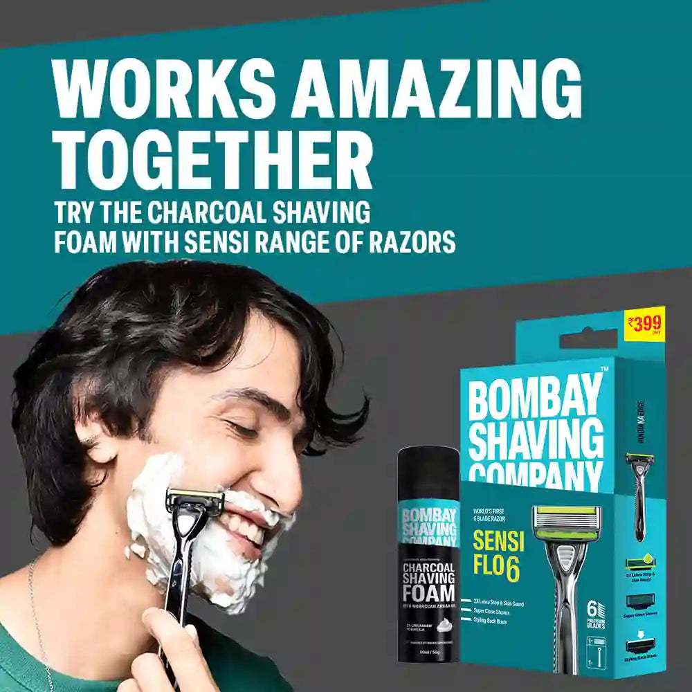 Charcoal Shaving Foam, 50g